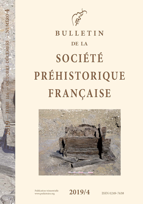 Couverture Bulletin de la Société Préhistorique française 2019-4