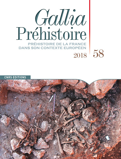 Couverture du numéro 58 de la revue Gallia Préhistoire