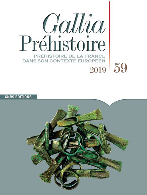 Couverture du numéro 59 de la revue Gallia Préhistoire