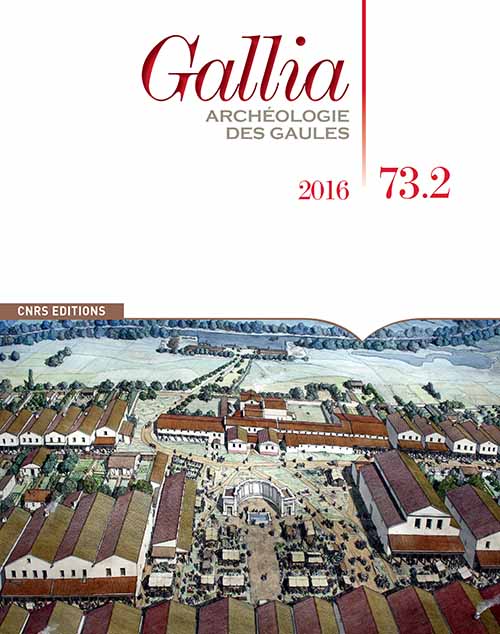 Couverture du numéro 73-2 de la revue Gallia