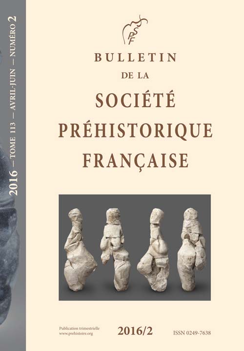 Bulletin de la société préhistorique française 2016-2