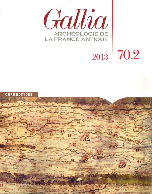 Couverture du numéro 70-2 de la revue Gallia