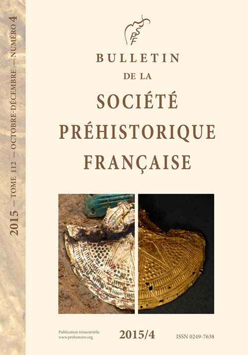 Revue Bulletin de la société préhistorique française numéro 2015-4