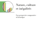 Nature, culture et inégalités