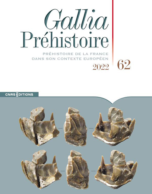 Couverture du numéro 62 de la revue Gallia Préhistoire